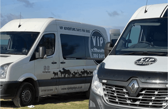 image of the vip dog days van